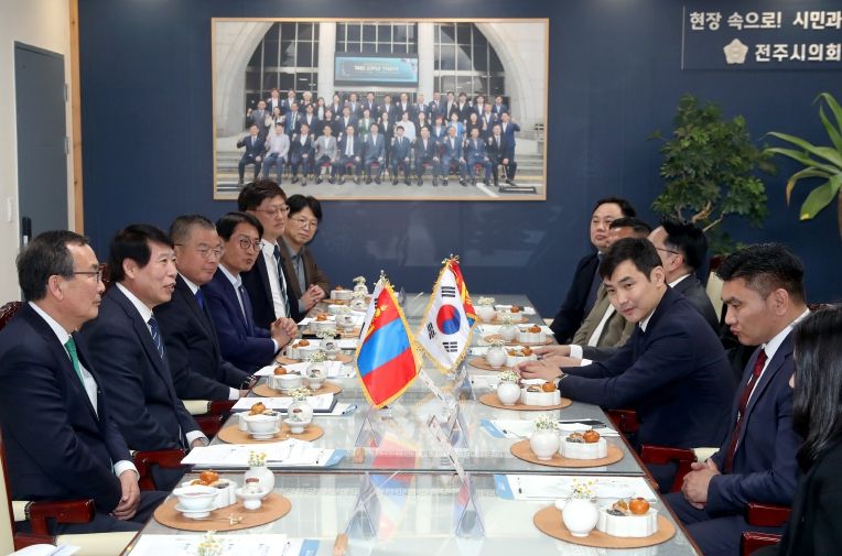 전주시의회-몽골 날라이흐구, 공동발전 및 교류 협력 논의