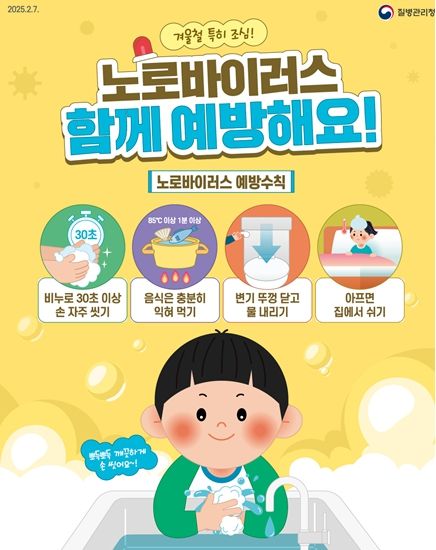 노로바이러스감염증 예방수칙 포스터