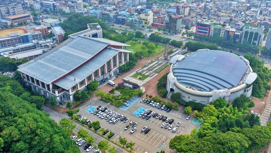 전주시설공단 본부가 위치한 화산체육공원 전경